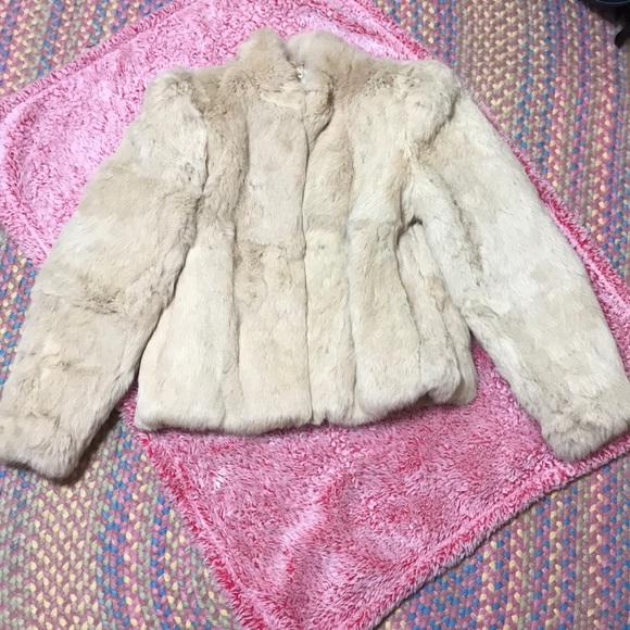 Vintage Jackets & Blazers - Vintage rabbit fur bomber